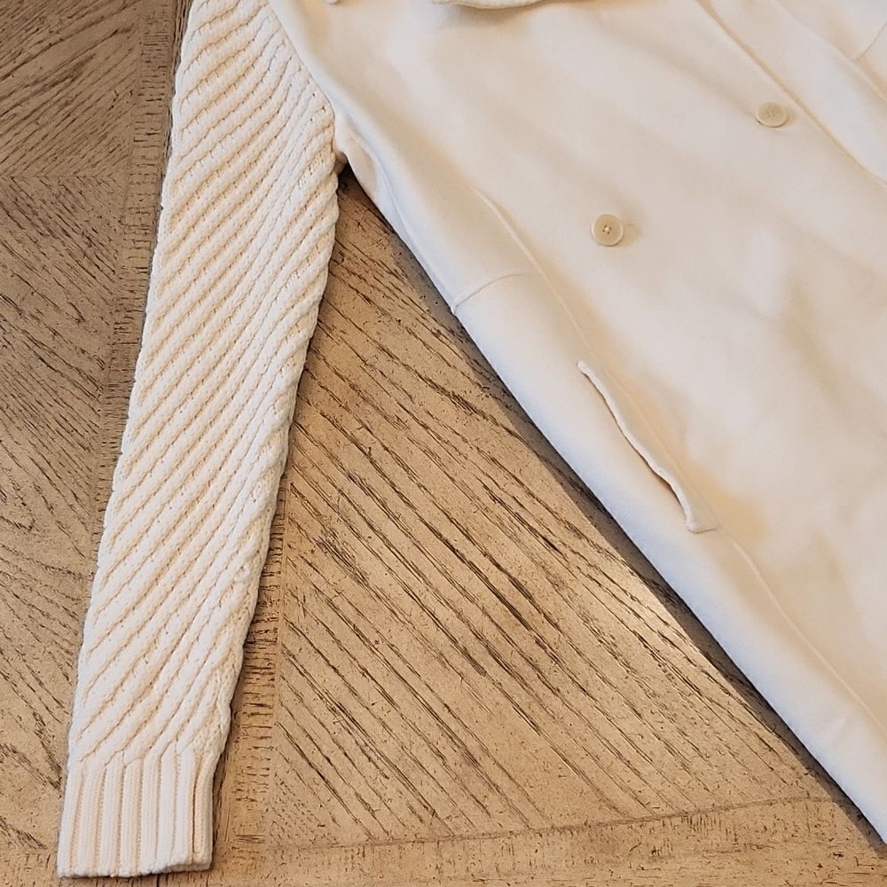 VINCE size S cream wool jacket - Picture 2 of 11